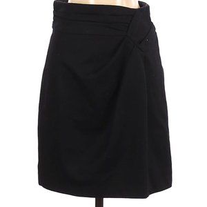 Nanette Lepore Wool Black Mini Skirt Size 2 EUC